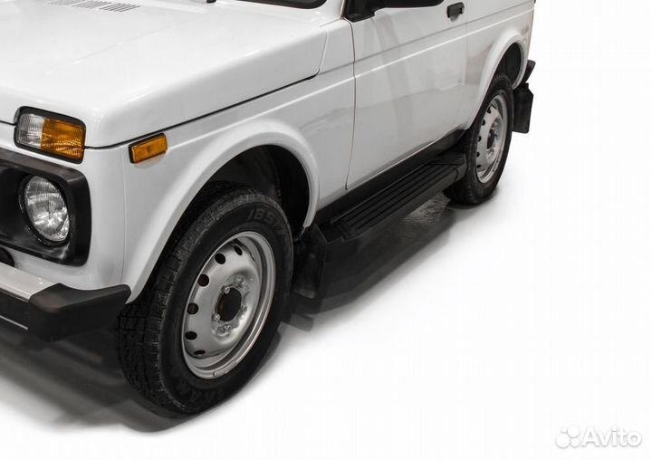 Пороги Подножки LADA Нива Urban 3D 2016- Black