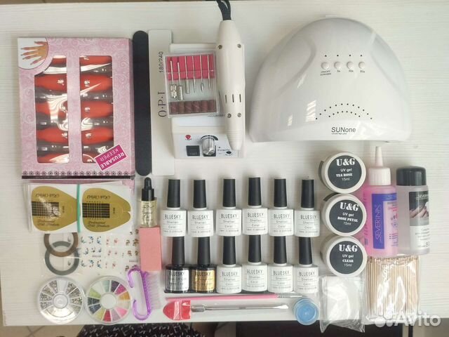 Набор#14 для наращивания ногтей и маникюра новый