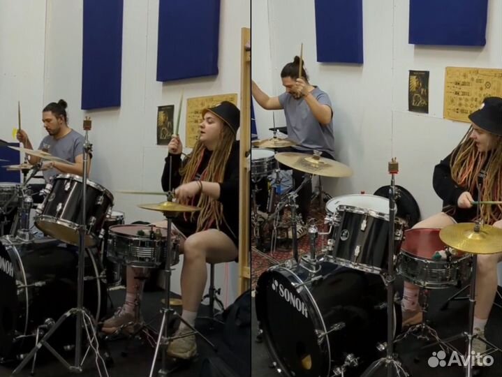 Уроки игры на барабанах 2 часа
