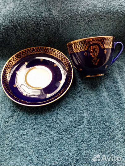 Чайная пара фарфор лфз СССР