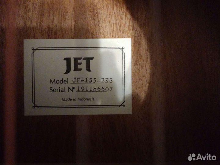 Акустическая гитара Jet. model jf-155 BKS