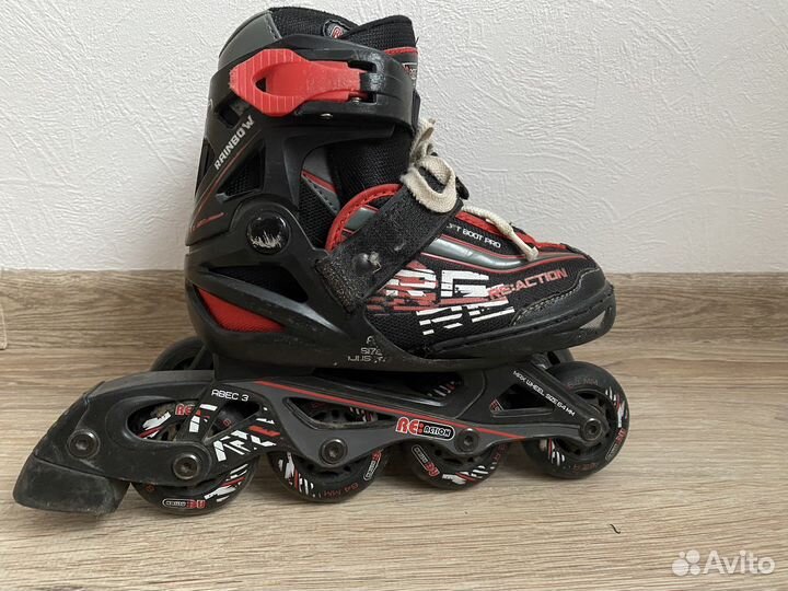 Роликовые коньки детские раздвижные, р. 26-31