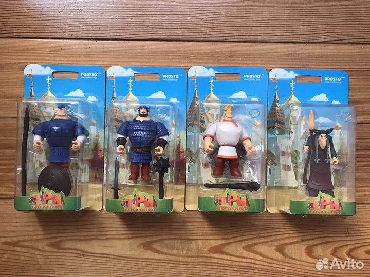 Три богатыря фигурки