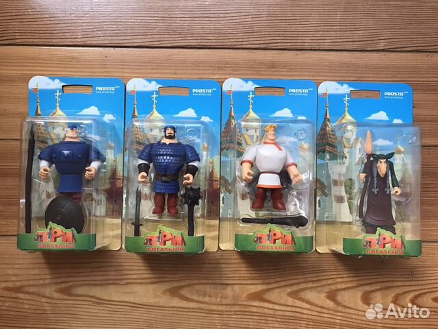 Три богатыря фигурки