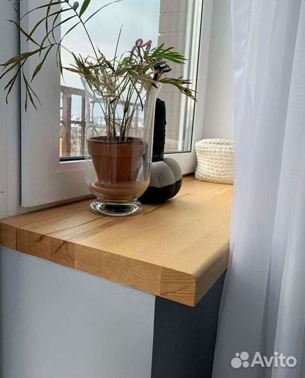 Подоконник деревянный