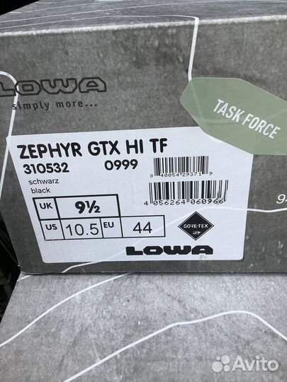 Оригинальные ботинки Lowa zephyr,Словакия