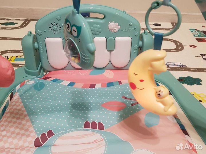 Развивающий коврик baby go с пианино