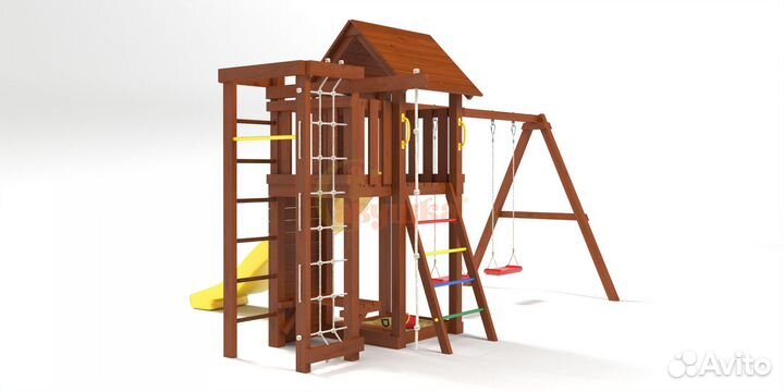 Детская площадка Савушка Мастер 10 (Махагон)