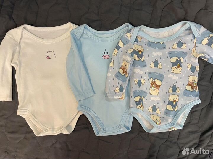 Боди на мальчика 62-68см