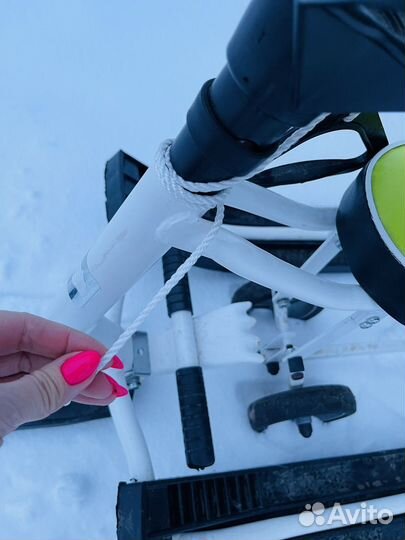 Снегокат Барс для двоих санки с лыжами