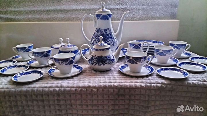 Чайно кофейный сервиз Германия антиквариат