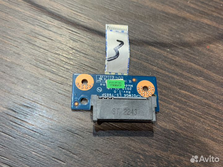 Плата разъема DVD на шлейфе Lenovo G570 G575