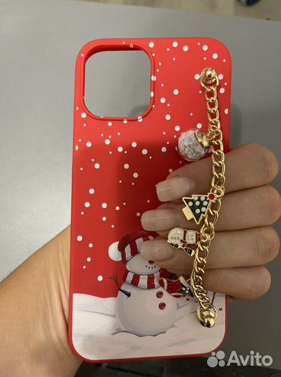 iPhone 12 pro max новогодний чехол новый