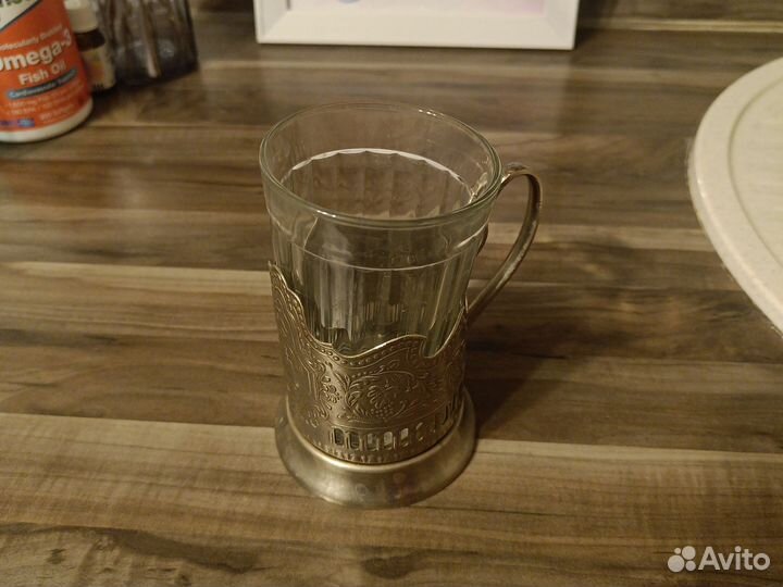 Подстаканник ржд и граненый стакан
