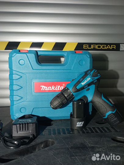 Аккумуляторная дрель шуруповерт makita 12v