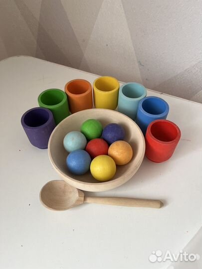 Деревянный сортер монтессори