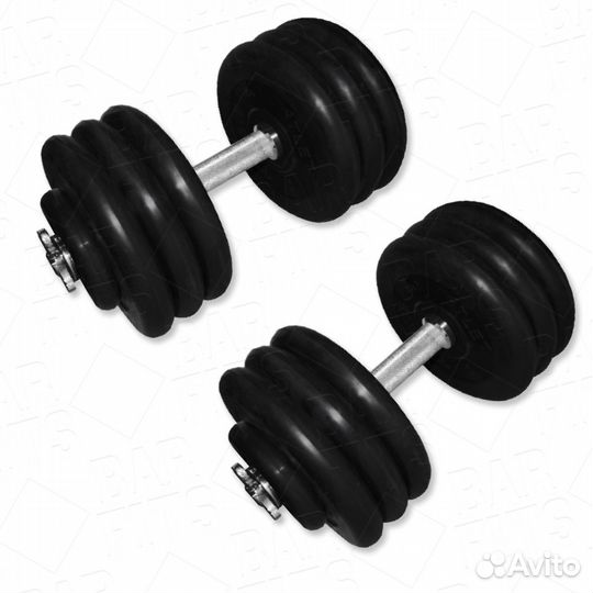 Гантели разборные MB Barbell MB-FdbM-At4 34кг 2шт