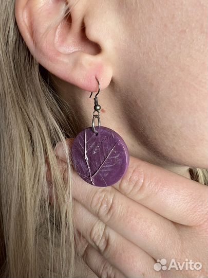 Серьги из полимерной глины