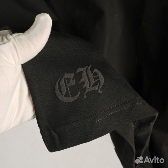 Chrome hearts футболка черная