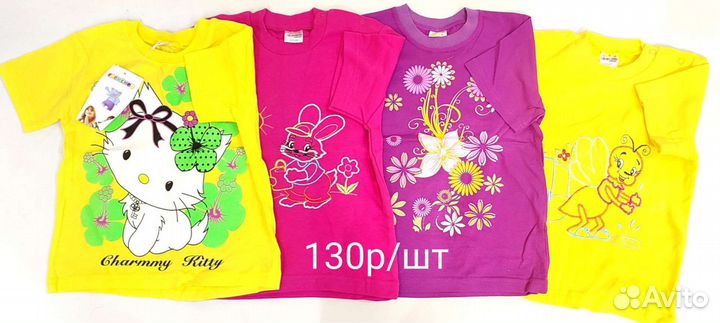 Одежда на девочку 4 г (104-110): пижамы, футболки