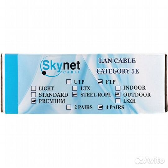 Кабель витая пара внешняя ftp, utp медь бухта