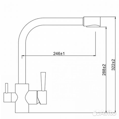 Смеситель для кухни Kaiser Merkur 26044-5 Серебро