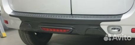 Накладка заднего бампера Ларгус с птф