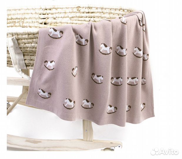 Детский плед с лошадкой