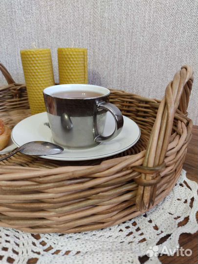 Плетеный поднос