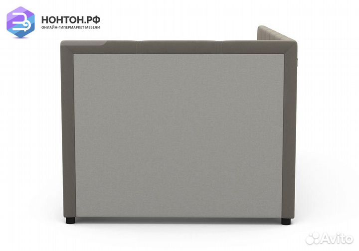 Софа Квадро микровелюр серый