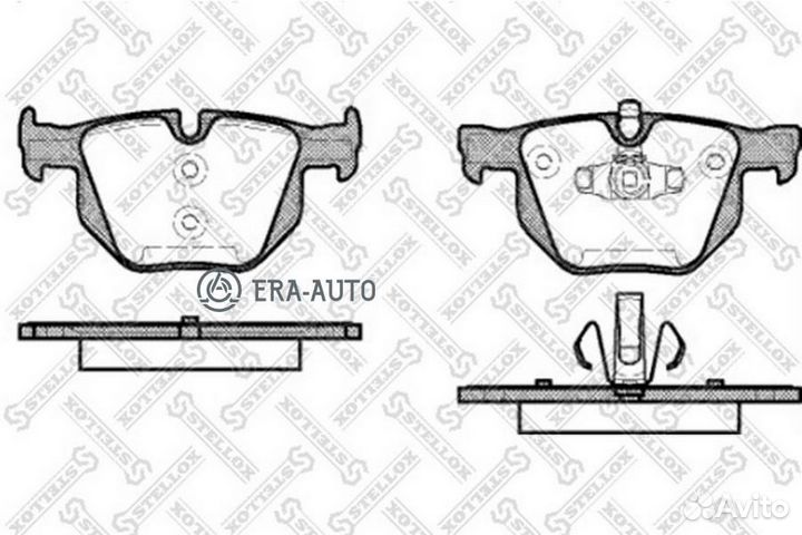 Stellox 392070SX 392 070-SX колодки дисковые з.\ B