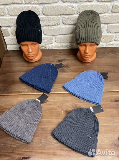 Шапка бини мужская зимняя на флисе