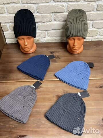 Шапка бини мужская зимняя на флисе