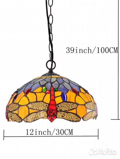 Светильник новый в стиле Тиффани