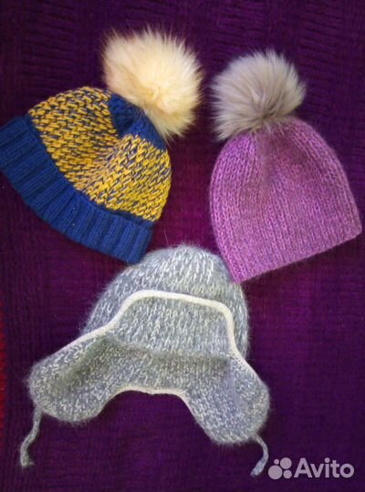 Шапка женская вязаная ручная работа
