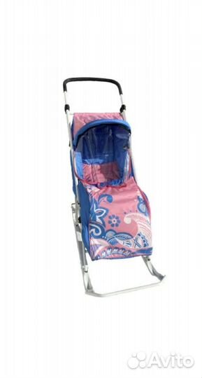 Санки коляска тяни-толкай