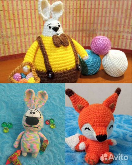 Вязаные игрушки ручной работы