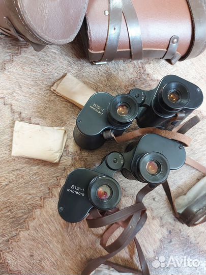 Бинокль армейский Б12-1 СССР.