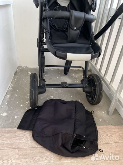 Коляска 2 в 1 эко кожа