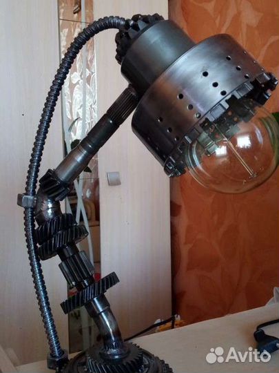 Лампа настольная, светильник в стиле лофт