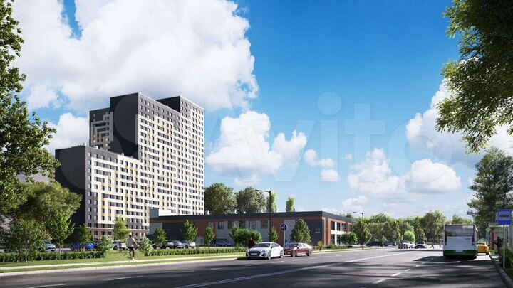 2-к. квартира, 45,7 м², 12/25 эт.