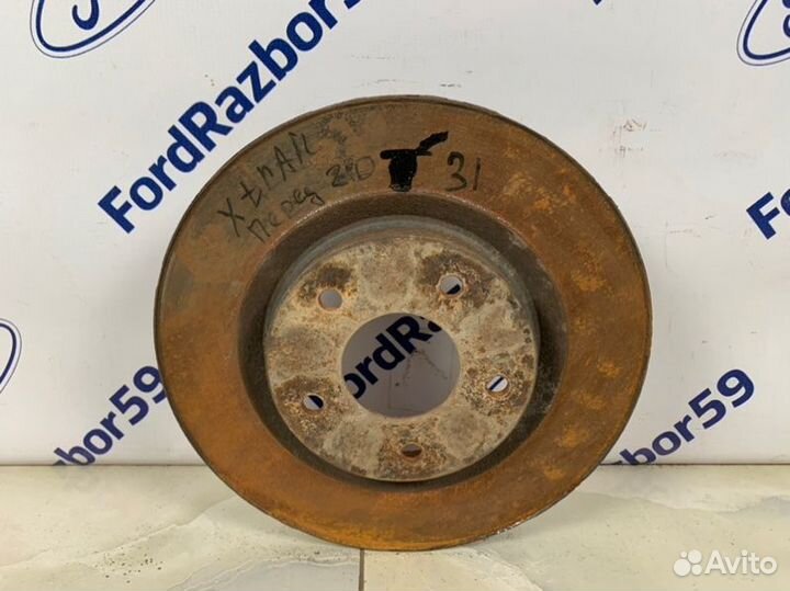 Тормозной диск передний левый Nissan X-Trail T31