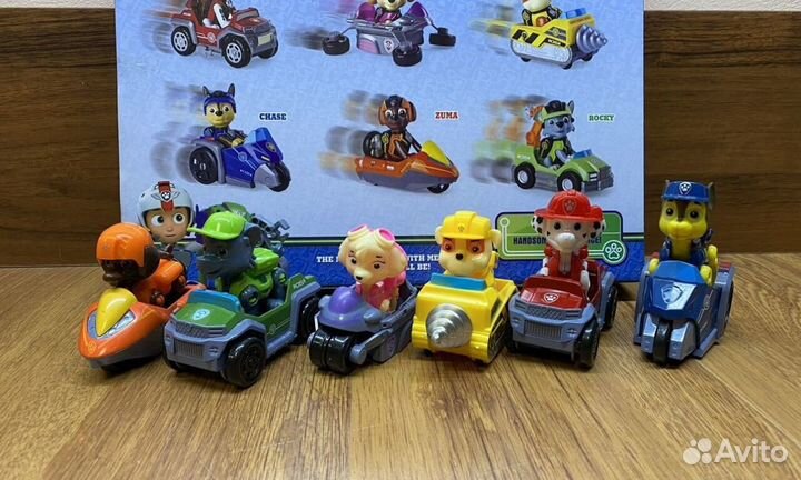 Щенячий патруль щенки и машинки фабричное ка-во