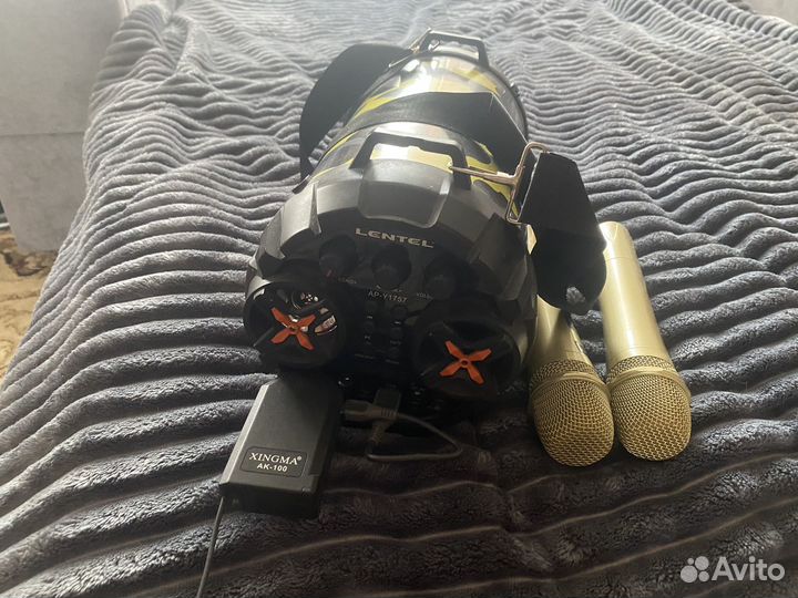 Bluetooth колонка с караоке(2-а микрофона)