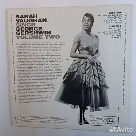 Sarah Vaughan Sarah Vaughan Sings George Gershwin