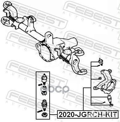 Опора шаровая переднего поворотного кулака 2020
