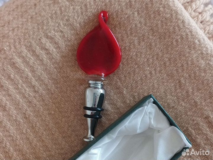 Пробка для бутылки из муранского стекла