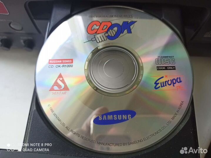 Samsung 111 комплект караоке плеер диск микрофон