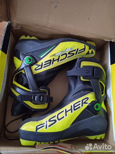 Лыжные ботинки fischer новые р36 пооф. карбон