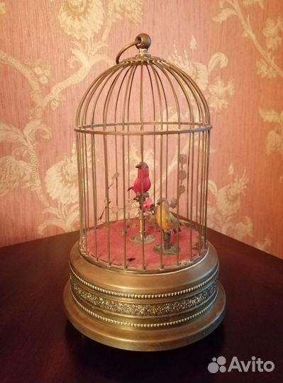 Поющие птички музыкальная шкатулка Швейцария 1850